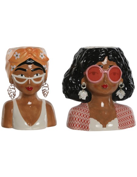 MACETERO DOLOMITE 16X13X24 CHICA GAFAS 2 SURT.