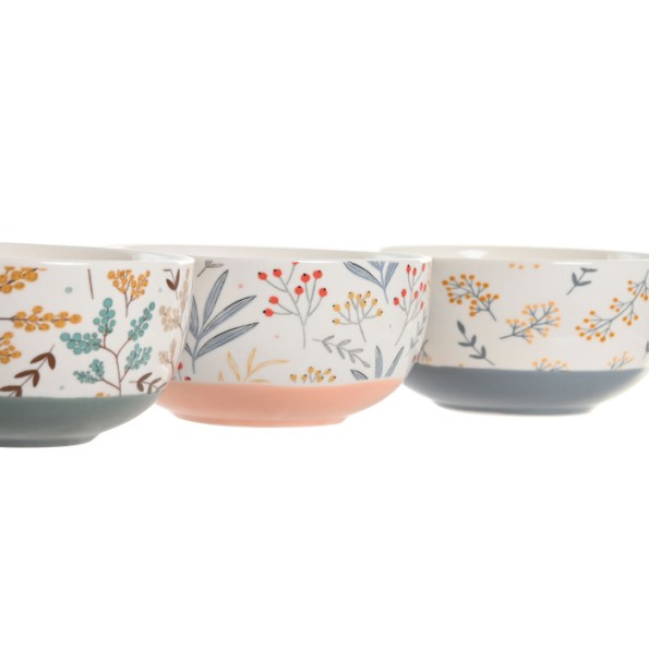 BOL PORCELANA 13X13X7 FLORAL 3 SURT.