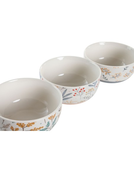 BOL PORCELANA 13X13X7 FLORAL 3 SURT.