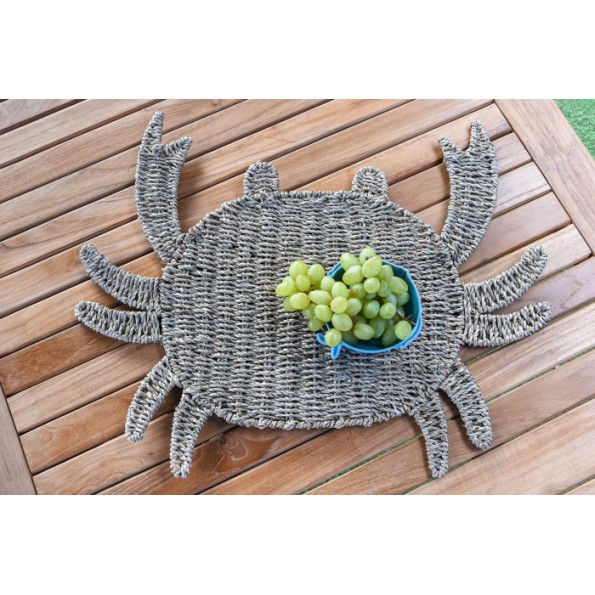 INDIVIDUAL SEAGRASS 60X50X1 CANGREJO NATURAL