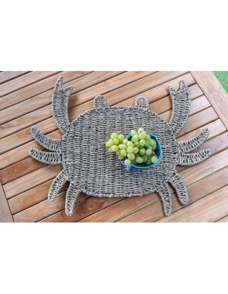 INDIVIDUAL SEAGRASS 60X50X1 CANGREJO NATURAL