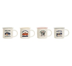 MUG PORCELANA 9,4X8,7X8 340ML CAMPING 4 SURT.