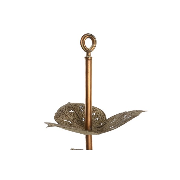 FRUTERO METAL 42X42X80 HOJA DORADO