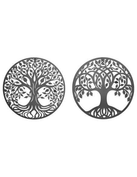 DECORACION PARED METAL 40X1X40 ARBOL 2 SURT.