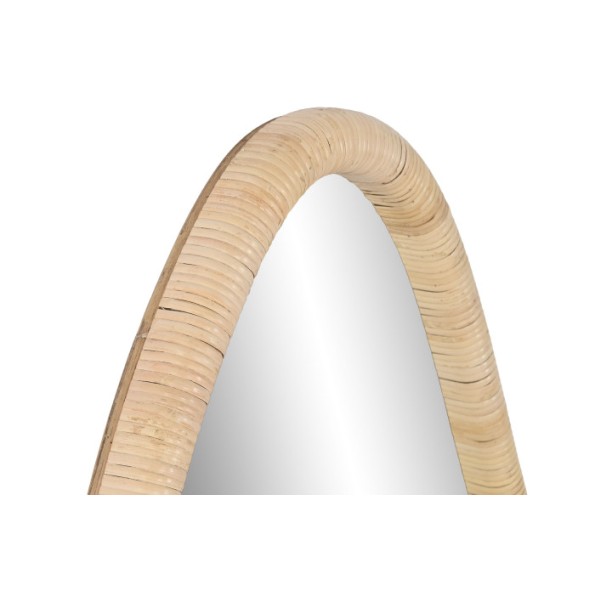 ESPEJO RATAN CRISTAL 53X4X125 NATURAL