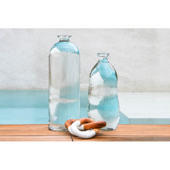 JARRON CRISTAL RECICLADO 14X14X43 5,5 L,