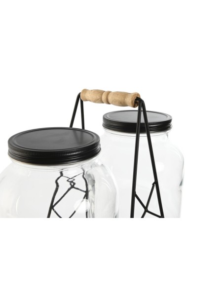 DISPENSADOR BEBIDAS SET 2 CRISTAL 34X18X46 3,5L