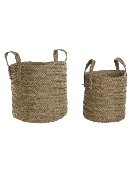 CESTA SET 2 SEAGRASS 40X40X45 NATURAL