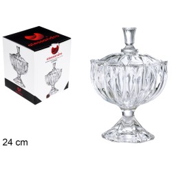 BOMBONERA CRISTAL GEMA 24 CM B