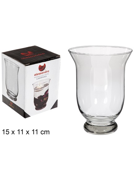 PORTAVELA CRISTAL CAMPANA 15 CM