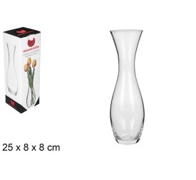 FLORERO CRISTAL NATURAL 25CM