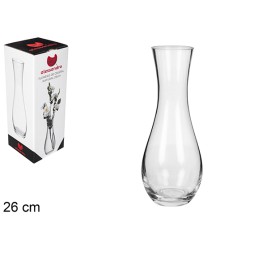 FLORERO CRISTAL NATURAL 26CM