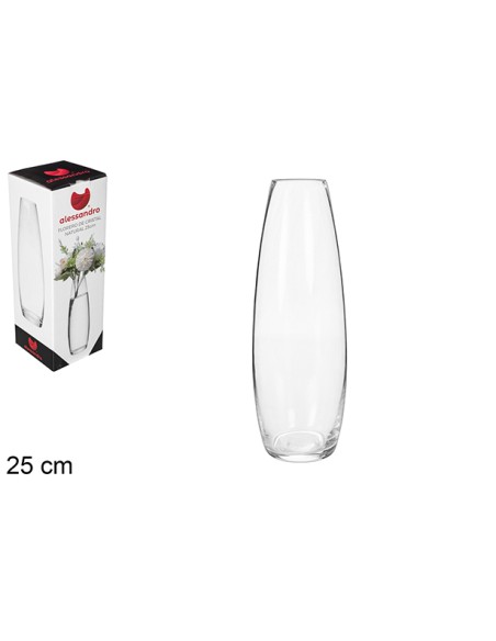 FLORERO CRISTAL NATURAL 25CM. (6840)
