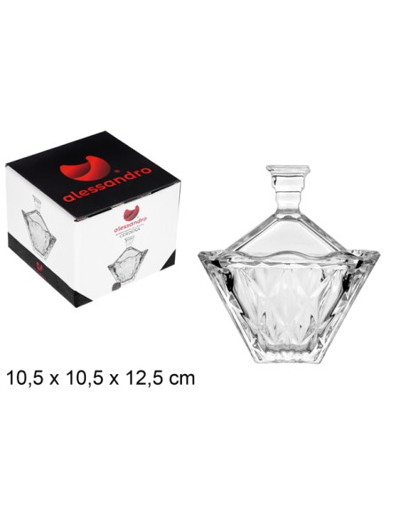 BOMBONERA CRISTAL CERDENA 10,5X12,5CM