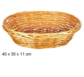 CESTA MIMBRE OVALADA MIEL 40X30X11CM