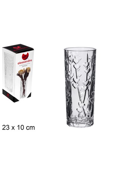 FLORERO CRISTAL JAPAN 23X10 CM