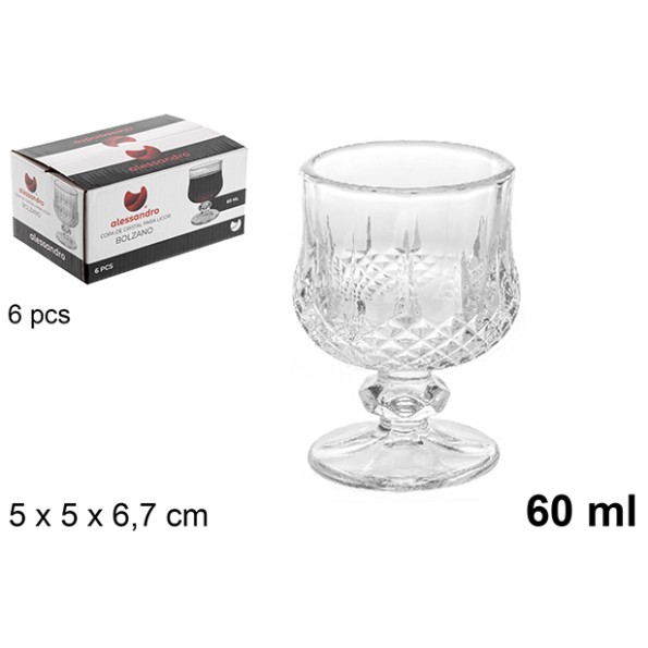 COPA LICOR BOLZANO 60ML (1 UNIDAD)