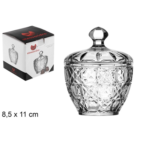 BOMBONERA CRISTAL SIRACUSA 8,5X11 CM