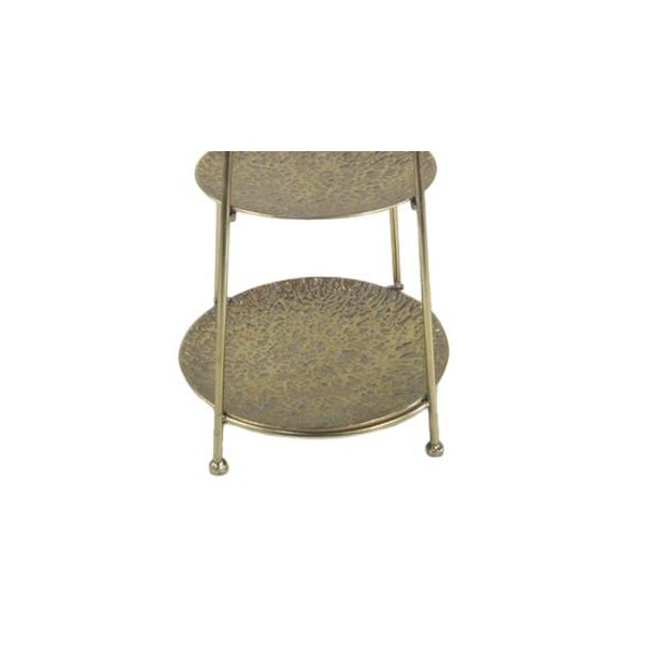 FRUTERO METAL 39X35X83,5 3 EST. EXPOSITOR DORADO