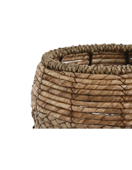 MACETERO SET 3 FIBRA METAL 32X32X25 NATURAL