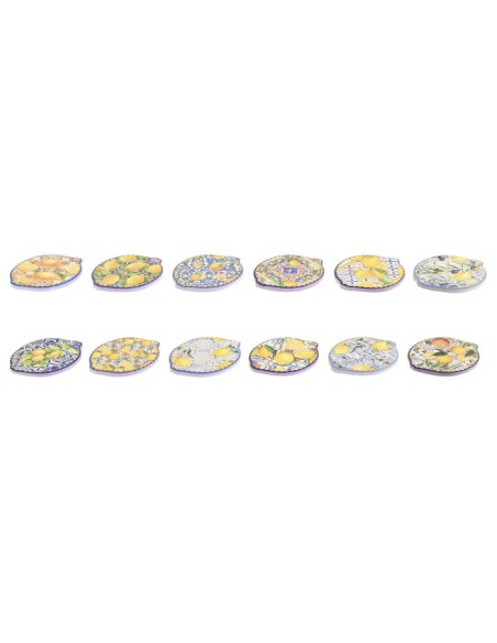 POSAVASOS DOLOMITE 11X9X0,7 LIMONES 12 SURT.