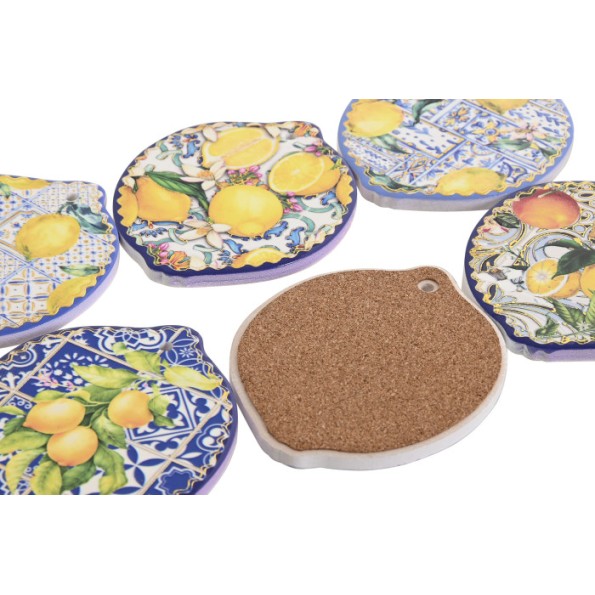 POSAVASOS DOLOMITE 11X9X0,7 LIMONES 12 SURT.