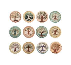 POSAVASOS DOLOMITE 10,8X10,8X0,7 ARBOL DE LA VIDA