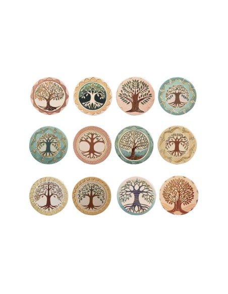 POSAVASOS DOLOMITE 10,8X10,8X0,7 ARBOL DE LA VIDA