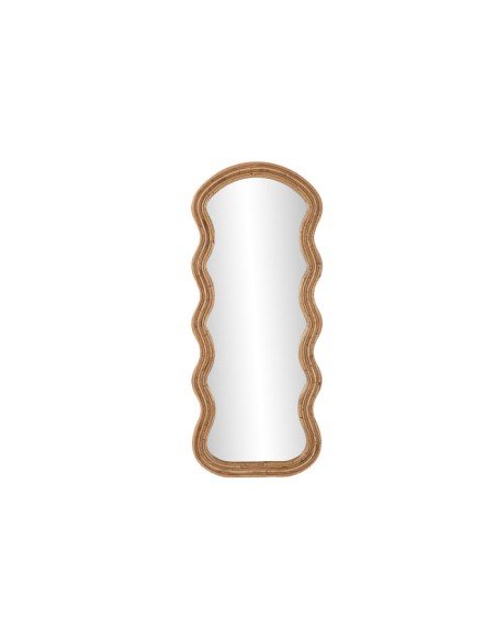 ESPEJO RATAN CRISTAL 49X2,5X118 NATURAL