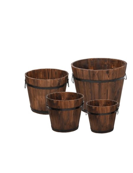 JUEGO 4 CUBOS MADERA REDONDO