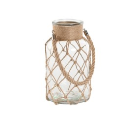 PORTAVELA CRISTAL CUERDA 15,5X15,5X26 2800ML