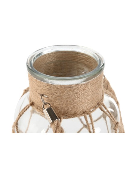 PORTAVELA CRISTAL CUERDA 15,5X15,5X26 2800ML