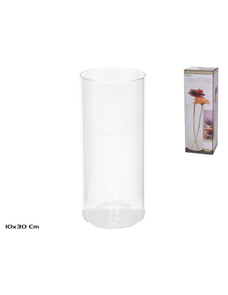 FLORERO TUBO CRISTAL 10X30CM ANAIS