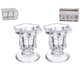 PORTAVELAS EBONY X2 5X4,5X5,7 CM