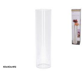 JARRON TUBO CRISTAL 10X45CM ANAIS