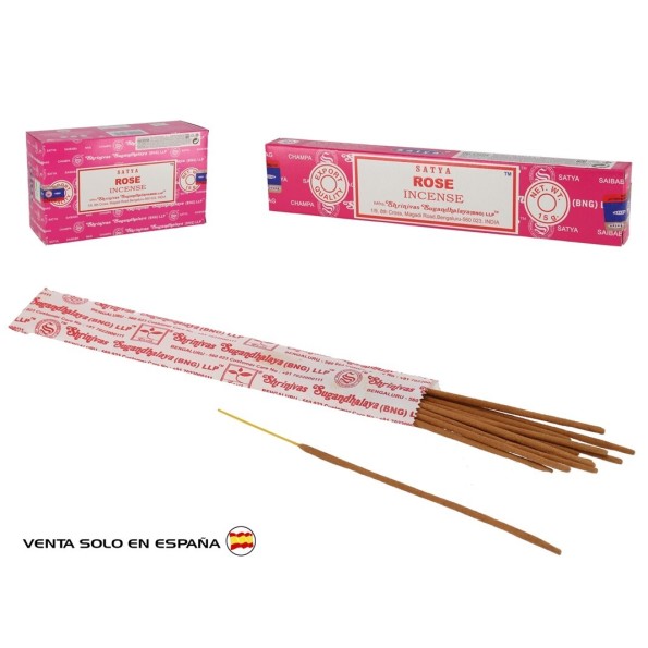 INCIENSO 15G 12 STICKS ROSE