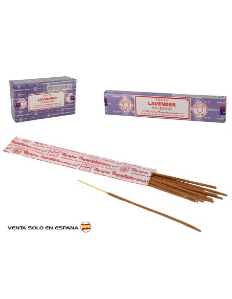 INCIENSO 15G 12 STICKS LAVENDER