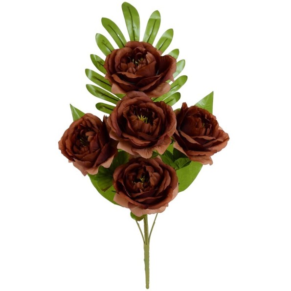 CONJUNTO PEONY (A) X 5-50CM (MARRON)