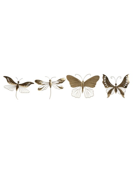 DECORACION PARED METAL 36X3X26 MARIPOSA 4 SURT.