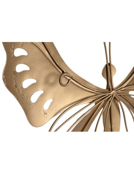 DECORACION PARED METAL 36X3X26 MARIPOSA 4 SURT.