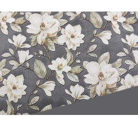 BOBINA PERLATO GRIS ARGENTO FLOR  0,7x40m