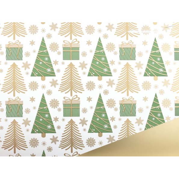 BOBINA PERLATO NAVIDAD VERDE  0,7x40m