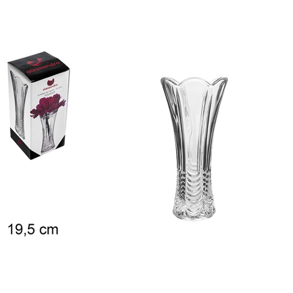 FLORERO CRISTAL TOLEDO 19,5 CM