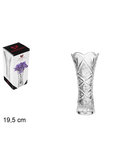 FLORERO CRISTAL CÁDIZ 19,5 CM