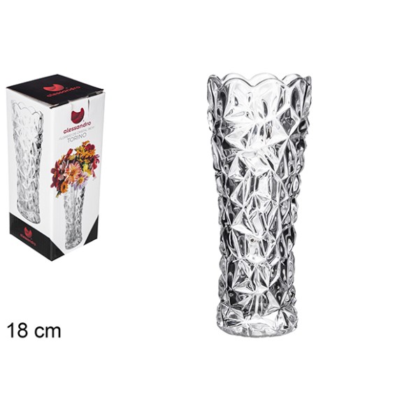 FLORERO CRISTAL TORINO 18 CM