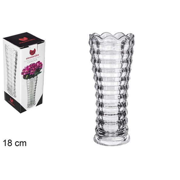 FLORERO CRISTAL GÉNOVA 18 CM (5683)