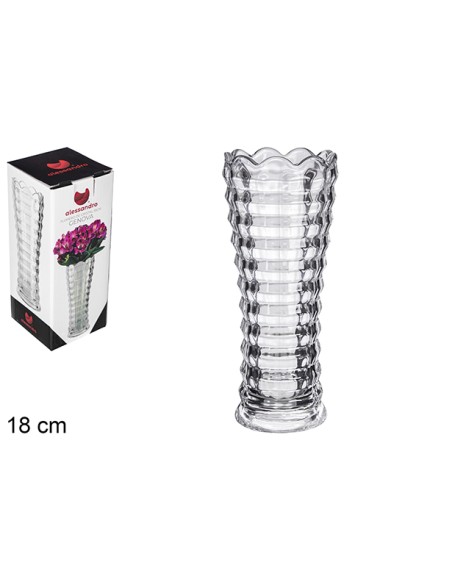 FLORERO CRISTAL GÉNOVA 18 CM (5683)
