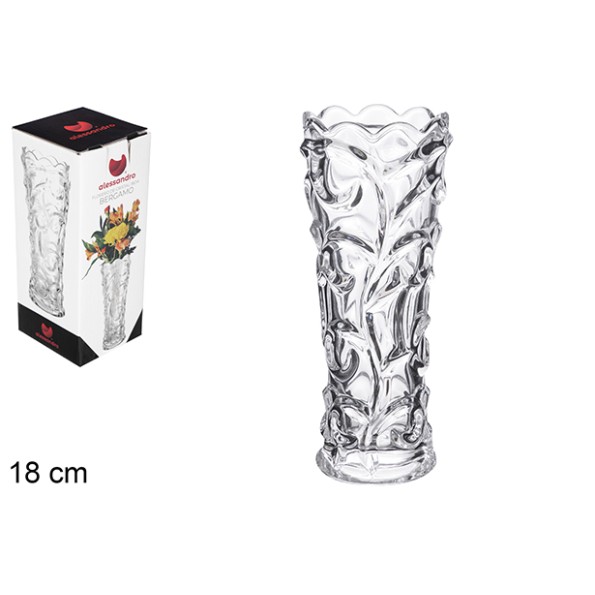 FLORERO CRISTAL BÉRGAMO 18 CM