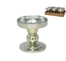 PORTAVELAS NANCY ORO 8,6X8,6X8,5 CM