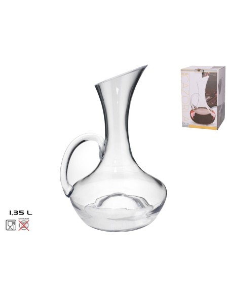 DECANTADOR CON ASA CAZORLA 1,35L CRISTAL